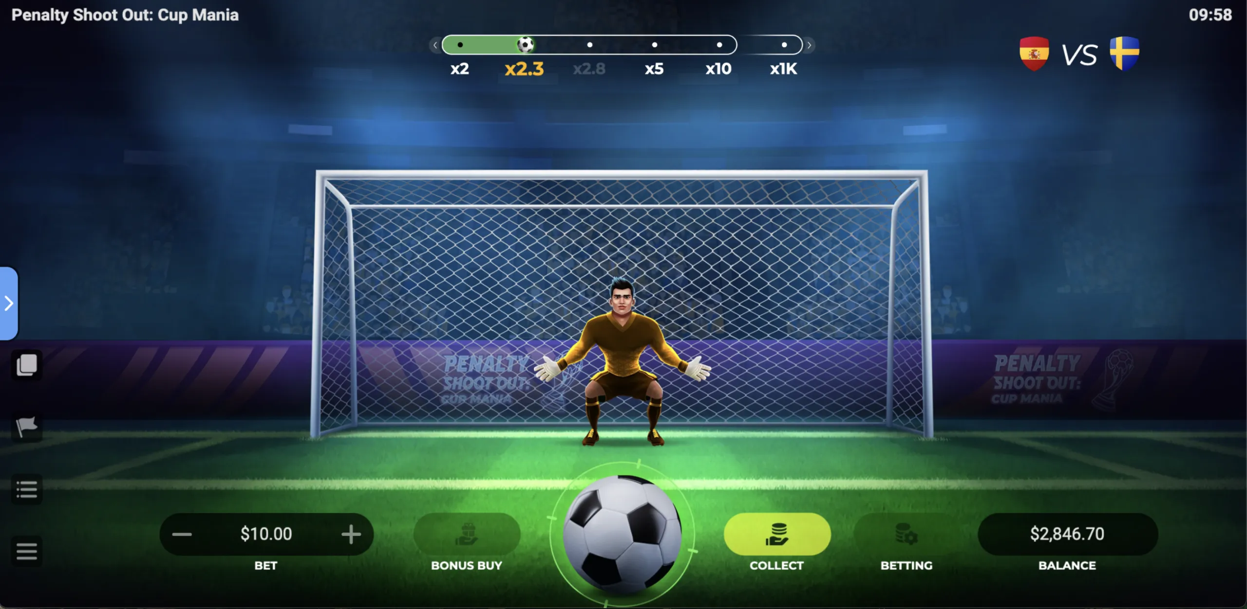Penalty Shoot-Out Cup Mania de Evoplay en Slotuna